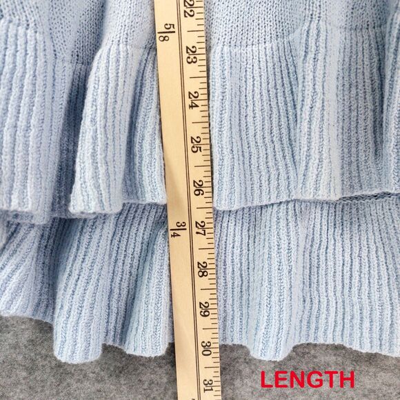 Lilly Pulitzer Sweater Womens XXS / XS Elena Wrap Poncho Blue Knit Oversized - Picture 4 of 8